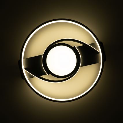 Brilagi - Plafonnier LED dimmable TWIRL LED/38W/230V 3000-6000K noir + télécommande