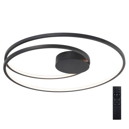 Brilagi - Plafonnier LED dimmable TWISTER LED/105W/230V 3000–6000K Ø 100 cm noir + télécommande