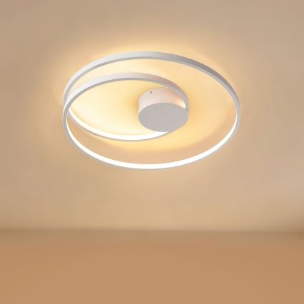 Brilagi - Plafonnier LED dimmable TWISTER LED/48W/230V 3000-6000K Ø 50 cm blanc + télécommande
