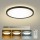 Brilagi - Plafonnier LED dimmable ULTRA SLIM LED/24W/230V 2700-6500K Ø 42 cm noir + télécommande
