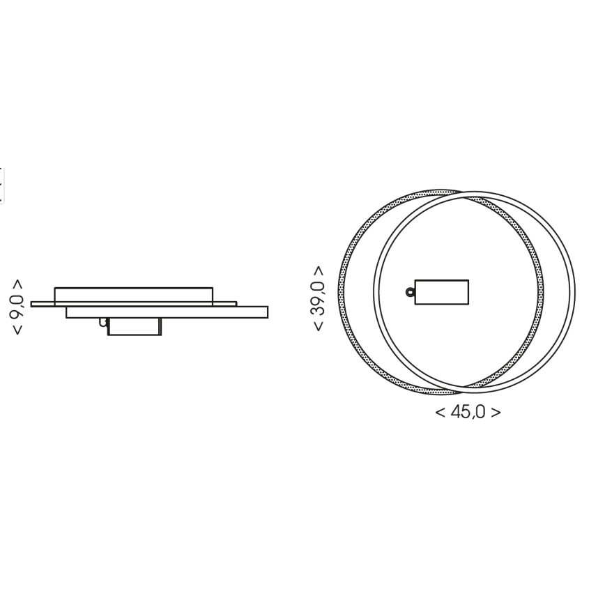 Brilagi - Plafonnier LED dimmable UNITY LED/48W/230V + 1xGU10/3W 3000-6000K 39x45 cm blanc/noir + télécommande