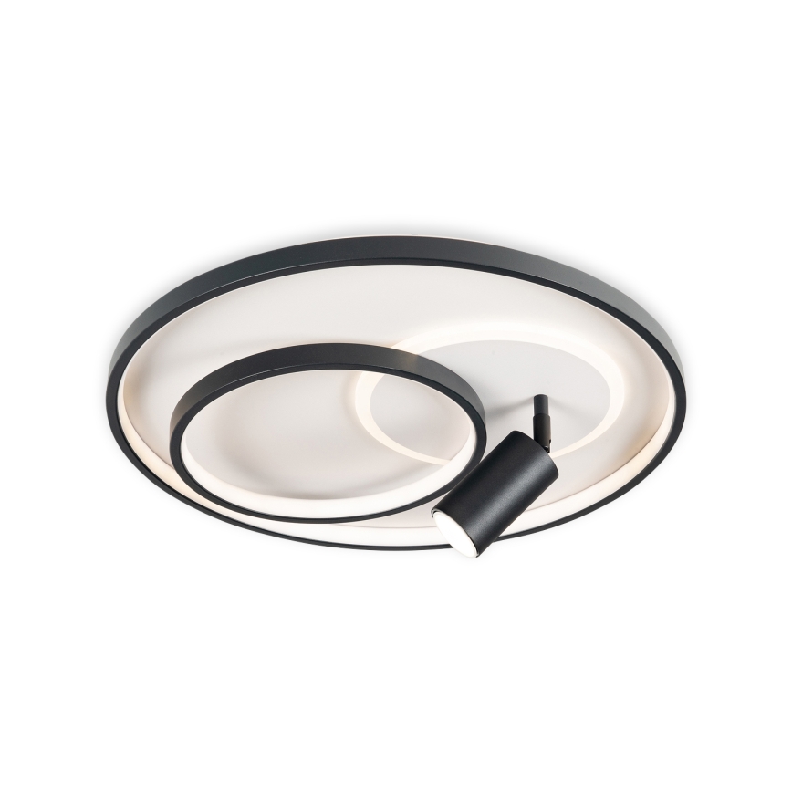 Brilagi - Plafonnier LED dimmable UNITY LED/60W/230V + 1xGU10/3W 3000-6000K Ø 50 cm blanc/noir + télécommande