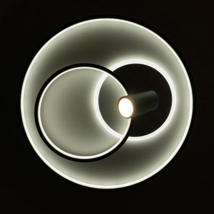 Brilagi - Plafonnier LED dimmable UNITY LED/60W/230V + 1xGU10/3W 3000-6000K Ø 50 cm blanc/noir + télécommande