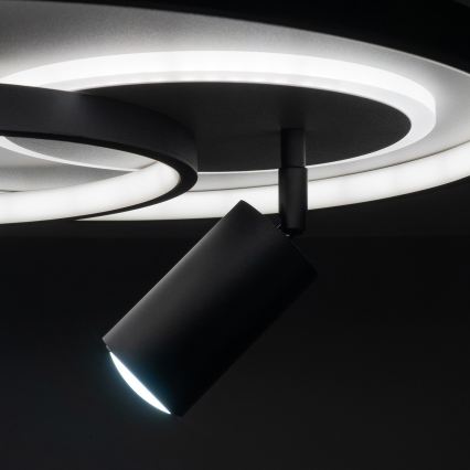 Brilagi - Plafonnier LED dimmable UNITY LED/60W/230V + 1xGU10/3W 3000-6000K Ø 50 cm blanc/noir + télécommande