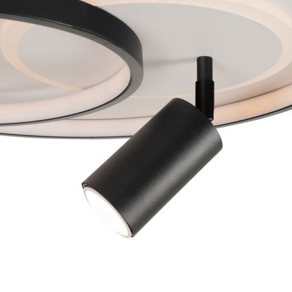 Brilagi - Plafonnier LED dimmable UNITY LED/60W/230V + 1xGU10/3W 3000-6000K Ø 50 cm blanc/noir + télécommande