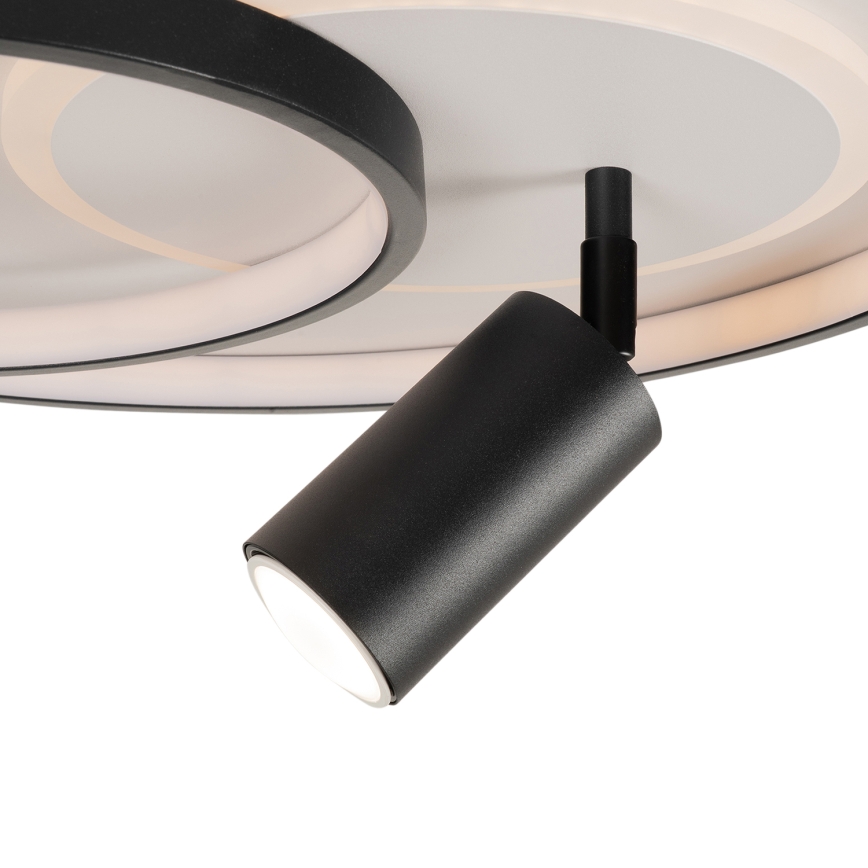 Brilagi - Plafonnier LED dimmable UNITY LED/60W/230V + 1xGU10/3W 3000-6000K Ø 50 cm blanc/noir + télécommande