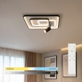 BRILAGI - Plafonnier LED dimmable UNITY LED/75W/230V + 1xGU10/3W 3000-6000K 50x50 cm blanc/noir + télécommande
