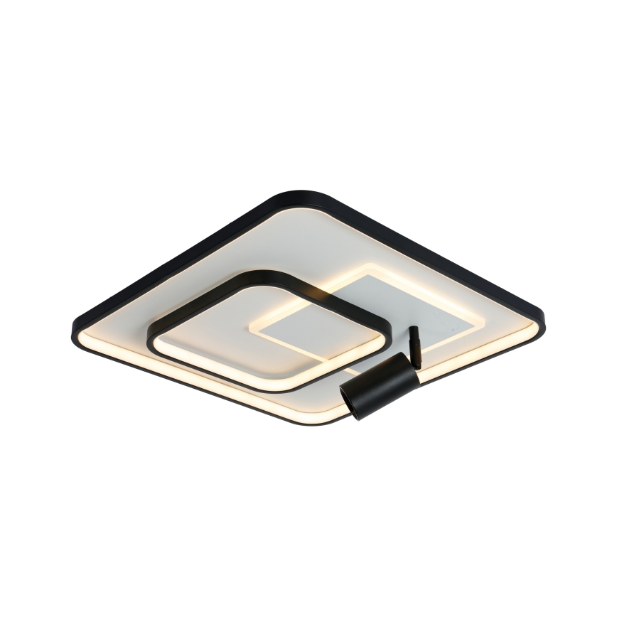 Brilagi - Plafonnier LED dimmable UNITY LED/75W/230V + 1xGU10/3W 3000-6000K 50x50 cm blanc/noir + télécommande
