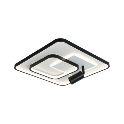 Brilagi - Plafonnier LED dimmable UNITY LED/75W/230V + 1xGU10/3W 3000-6000K 50x50 cm blanc/noir + télécommande