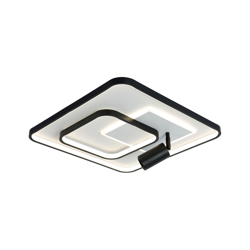 Brilagi - Plafonnier LED dimmable UNITY LED/75W/230V + 1xGU10/3W 3000-6000K 50x50 cm blanc/noir + télécommande