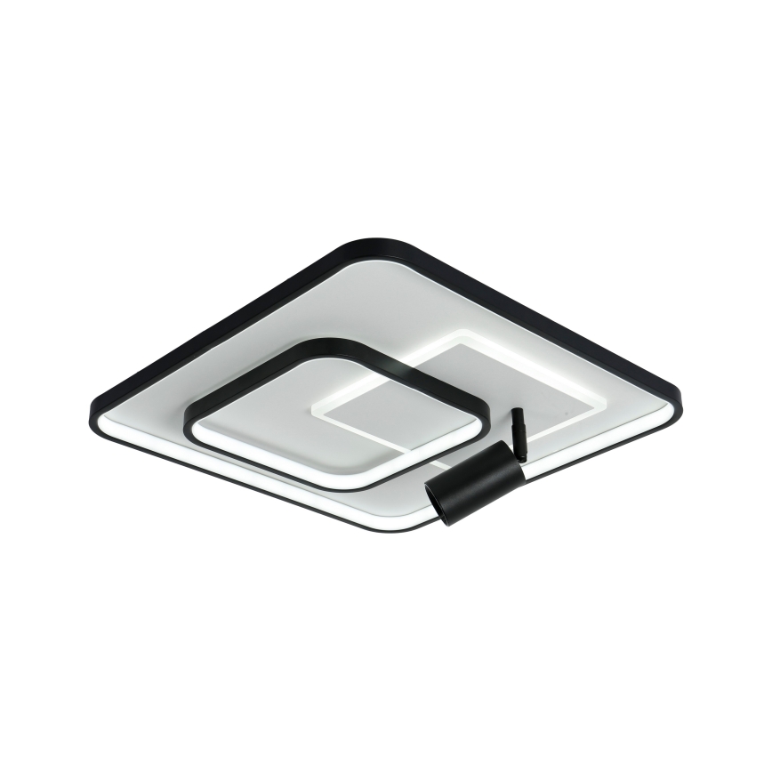 Brilagi - Plafonnier LED dimmable UNITY LED/75W/230V + 1xGU10/3W 3000-6000K 50x50 cm blanc/noir + télécommande
