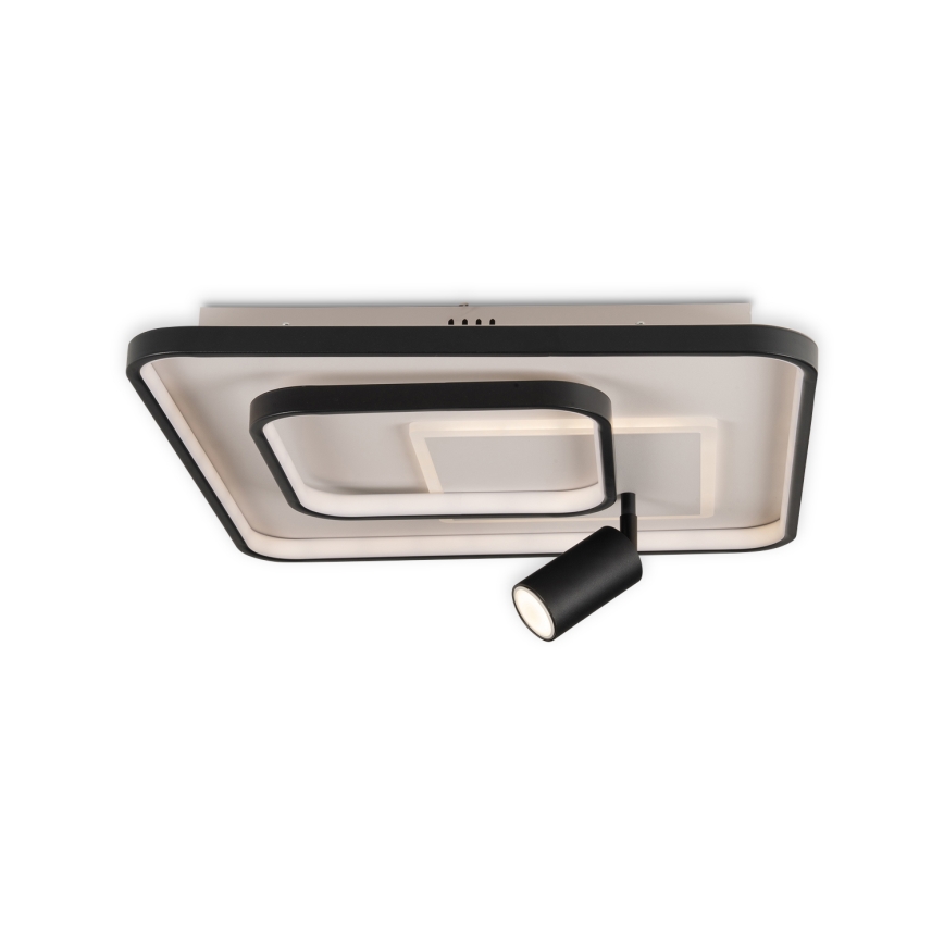 BRILAGI - Plafonnier LED dimmable UNITY LED/75W/230V + 1xGU10/3W 3000-6000K 50x50 cm blanc/noir + télécommande