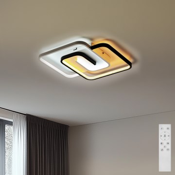 Brilagi - Plafonnier LED dimmable VELO LED/64 W/230 V 48 × 48 cm 3000–6500 K + télécommande