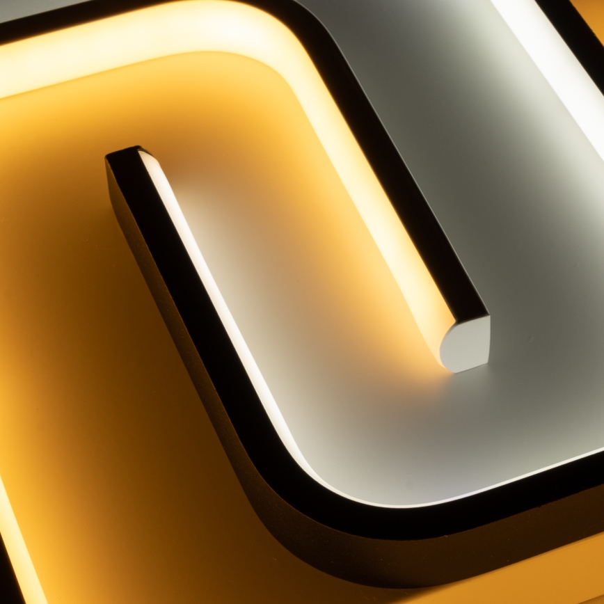 Brilagi - Plafonnier LED dimmable VELO LED/64W/230V 38x38 cm 3000-6500K + télécommande