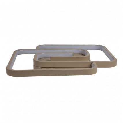 BRILAGI - Plafonnier LED dimmable VELO LED/64W/230V 3000-6500K 48x48 cm beige + télécommande