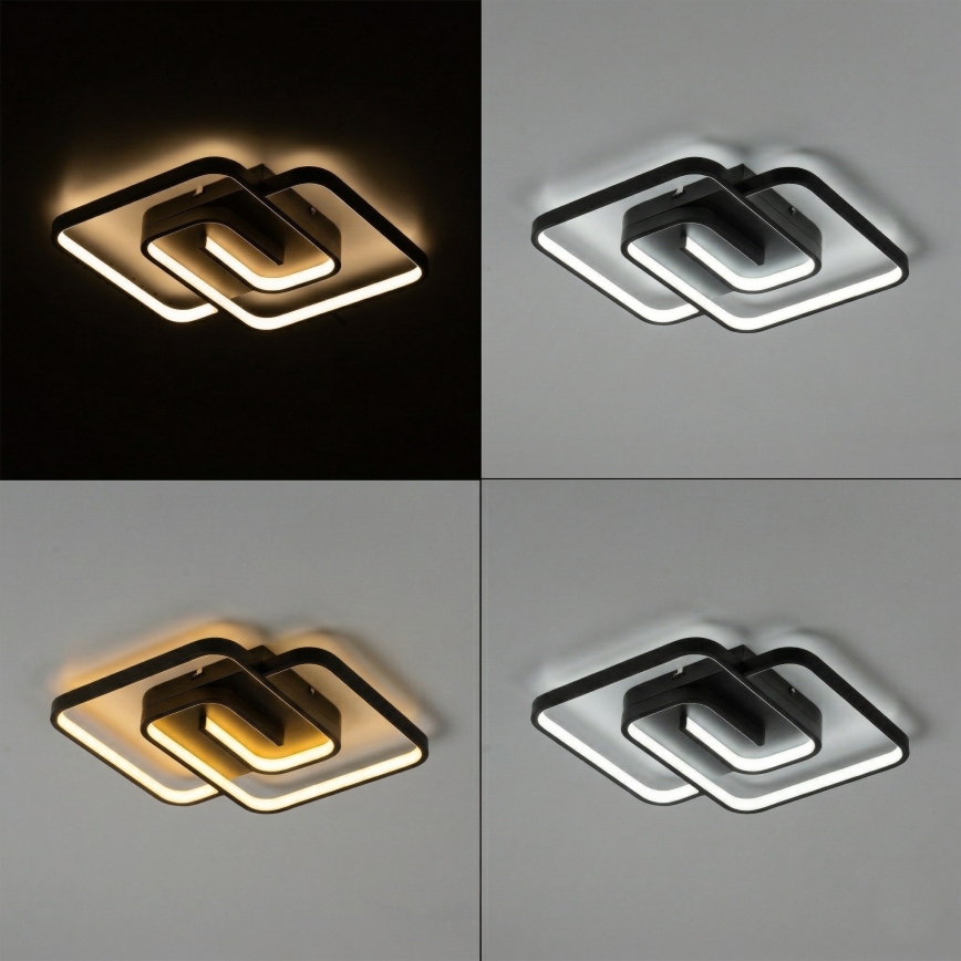 Brilagi - Plafonnier LED dimmable VELO LED/64W/230V 3000-6500K 48x48 cm + télécommande