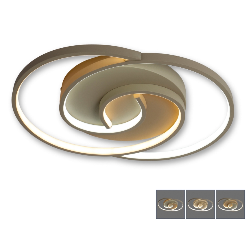 BRILAGI - LED Plafonnier dimmable VELO LED/70W/230V 3000-6500K 38x47,8 cm beige + télécommande
