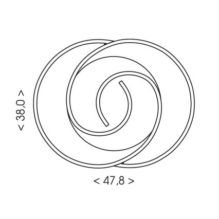 Brilagi - Luminaire de plafond LED dimmable VELO LED/70W/230V 3000-6500K 38x47,8 cm + télécommande