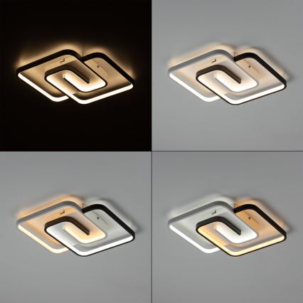 Brilagi - Plafonnier LED dimmable VELO XL LED/98W/230V 3000-6500K 61x61 cm + télécommande