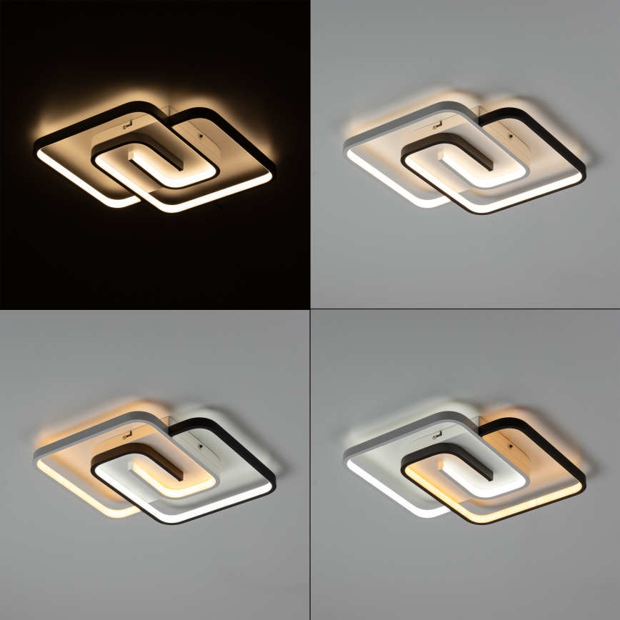 Brilagi - Plafonnier LED dimmable VELO XL LED/98W/230V 3000-6500K 61x61 cm + télécommande