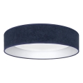 Brilagi - Plafonnier LED dimmable VELVET SMART VARI LED/24W/230V 3000–6500K Ø 45 cm bleu + télécommande