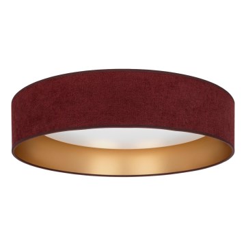Brilagi - Plafonnier LED dimmable VELVET SMART VARI LED/24W/230V 3000-6500K Ø 45 cm bordeaux/doré + télécommande