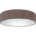 Brilagi - Plafonnier LED dimmable VELVET SMART VARI LED/24W/230V 3000-6500K Ø 45 cm marron + télécommande