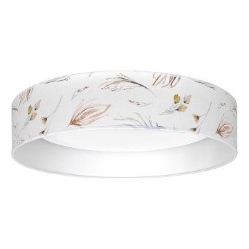 Brilagi - Plafonnier LED dimmable VELVET SMARTIX, 36 W, 230 V, 3000–6000 K, diamètre 55 cm, blanc (motif fleurs), Wi-Fi Tuya Beacon + télécommande