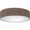 Brilagi - Plafonnier LED dimmable VELVET SMARTIX LED/24W/230V 3000-6000K Ø 45 cm brun Wi-Fi Tuya Beacon + télécommande