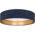 Brilagi - Plafonnier LED dimmable VELVET SMARTIX LED/36W/230V 3000–6000K ø 55 cm bleu/doré Wi-Fi Tuya Beacon + télécommande