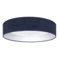 Brilagi - Plafonnier LED dimmable VELVET SMARTIX STARS LED/24W/230V 3000-6000K Ø 45 cm bleu Wi‑Fi Tuya Beacon + télécommande