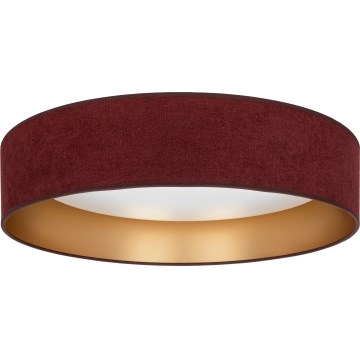 Brilagi - Plafonnier LED dimmable VELVET SMARTIX STARS LED/24W/230V 3000-6000K Ø 45 cm bordeaux/doré Wi-Fi Tuya Beacon + télécommande