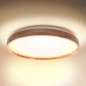 Brilagi - Plafonnier LED dimmable VELVET SQUARE LED/24W/230V 43x43 cm 3000/4000/6500K + télécommande crème