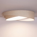 BRILAGI - Plafonnier LED dimmable VELVET TWIST LED/36W/230V 3000-6000K Ø 65 cm Wi-Fi Tuya Beacon beige + télécommande
