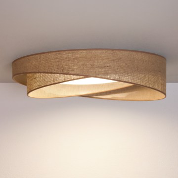 BRILAGI - Plafonnier LED dimmable VELVET TWIST LED/36W/230V 3000-6000K Ø 65 cm Wi-Fi Tuya Beacon beige + télécommande