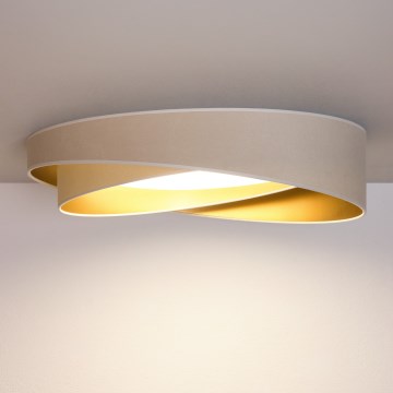 BRILAGI - Plafonnier LED dimmable VELVET TWIST LED/36W/230V 3000-6000K Ø 65 cm Wi-Fi Tuya Beacon blanc/or + télécommande