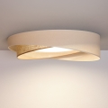 BRILAGI - Plafonnier LED dimmable VELVET TWIST LED/36W/230V 3000-6000K Ø 65 cm Wi-Fi Tuya Beacon crème/beige + télécommande