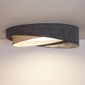 BRILAGI - Plafonnier LED dimmable VELVET TWIST LED/36W/230V 3000-6000K Ø 65 cm Wi-Fi Tuya Beacon gris/crème + télécommande