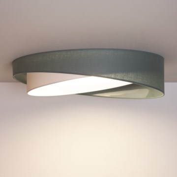 BRILAGI - Plafonnier LED dimmable VELVET TWIST LED/36W/230V 3000-6000K Ø 65 cm Wi-Fi Tuya Beacon vert/blanc + télécommande