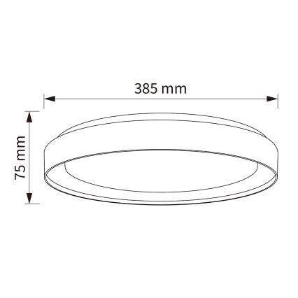 Brilagi - Plafonnier LED dimmable WALDO LED/48W/230V 3000-6500K Ø 40 cm beige/doré + télécommande