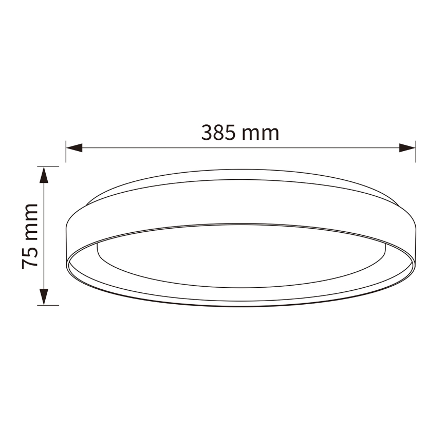 Brilagi - Plafonnier LED dimmable WALDO LED/48W/230V 3000-6500K Ø 40 cm beige/doré + télécommande
