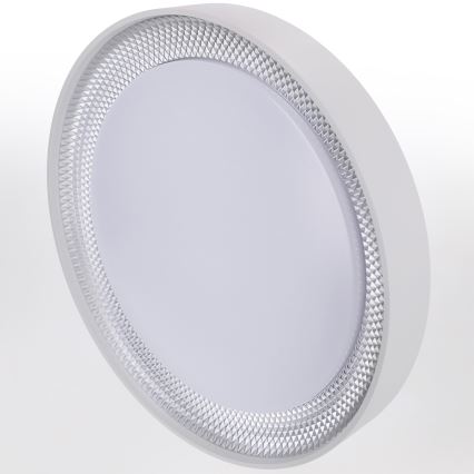 Brilagi - Plafonnier LED dimmable WALDO LED/48W/230V 3000-6500K Ø 40 cm blanc/argenté + télécommande