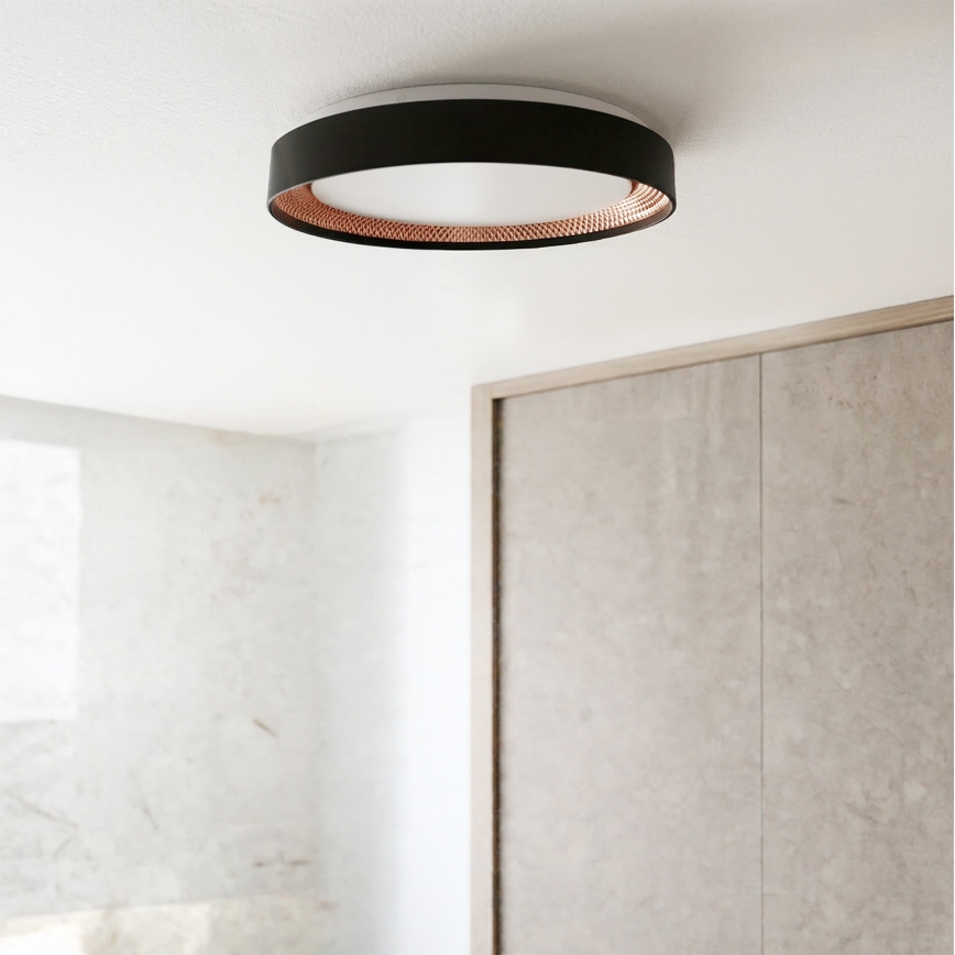 Brilagi - Plafonnier LED dimmable WALDO LED/48W/230V 3000-6500K Ø 40 cm noir/doré + télécommande