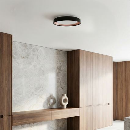 Brilagi - Plafonnier LED dimmable WALDO LED/48W/230V 3000-6500K Ø 40 cm noir/doré + télécommande