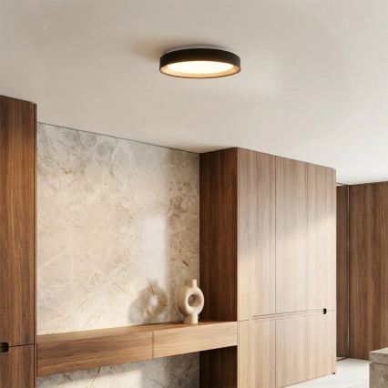 Brilagi - Plafonnier LED dimmable WALDO LED/48W/230V 3000-6500K Ø 40 cm noir/doré + télécommande