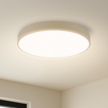 Brilagi - Plafonnier LED Dimmer POOL LED/48W/230V 3000-6000K diamètre 40 cm beige + télécommande
