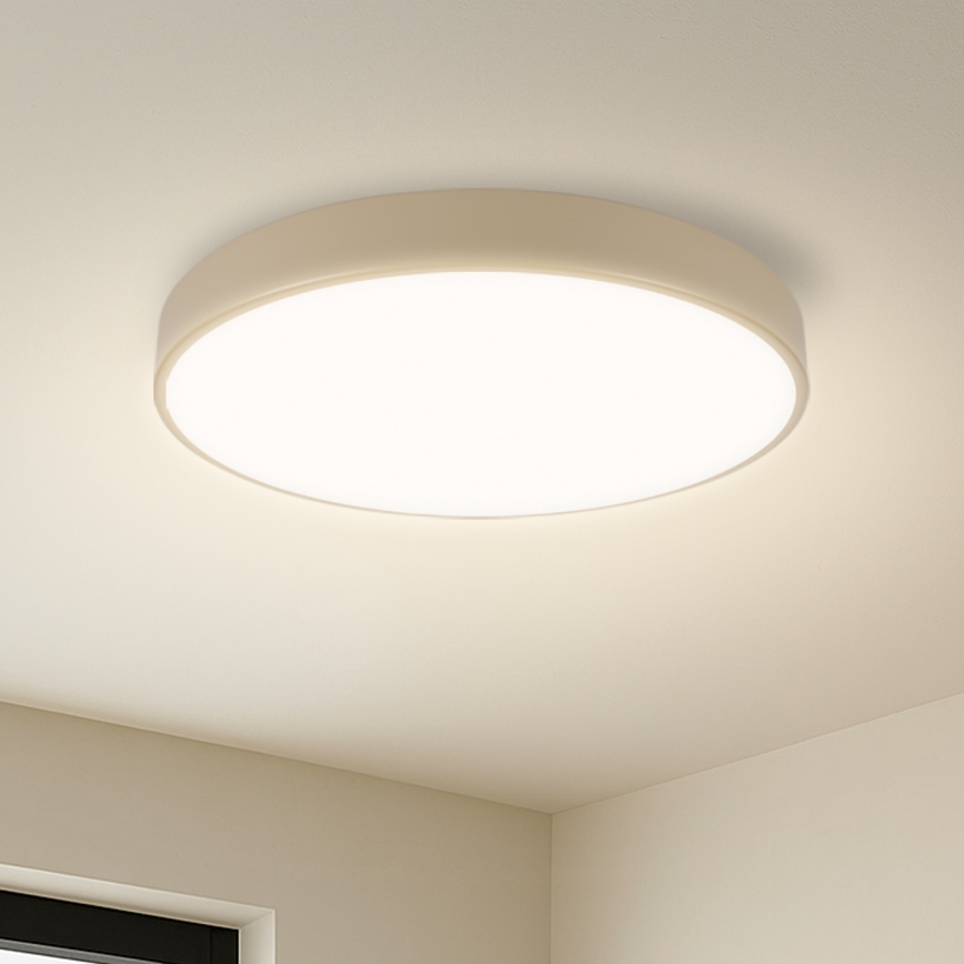 Brilagi - Plafonnier LED Dimmerable SMART POOL LED/48W/230V 3000-6000K 40 cm Wi-Fi Tuya beige + télécommande
