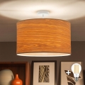 Brilagi - Plafonnier LED en applique CERIA 1xE27/60W/230V Ø 45 cm blanc/beige