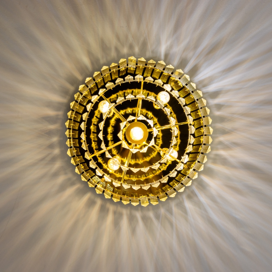 Brilagi - Plafonnier LED en cristal MOZART 5xE14/40W/230V Ø 40 cm doré