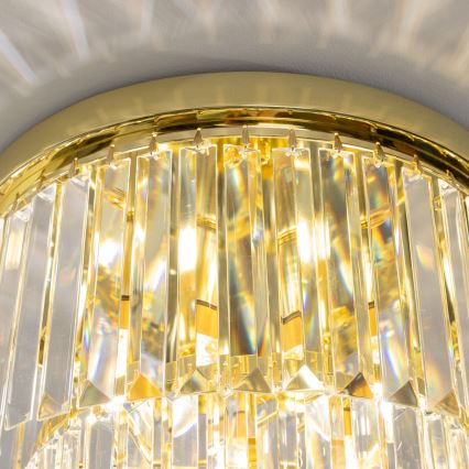 Brilagi - Plafonnier LED en cristal MOZART 5xE14/40W/230V Ø 40 cm doré